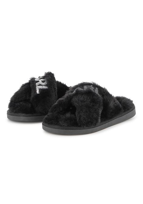 Ciabatte in pelliccia KARL LAGERFELD KIDS | Z3098709B
